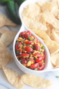 Fire-Roasted Corn Chunky Salsa with Chips