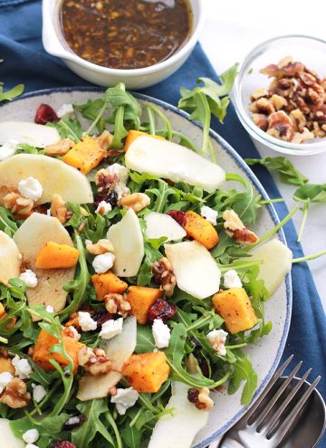 Plate of Butternut Apple salad
