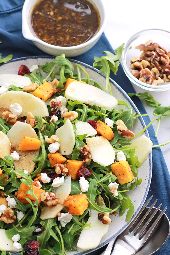 Plate of Butternut Apple salad