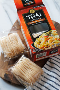 Box of Thai Kitchen brown rice noodles