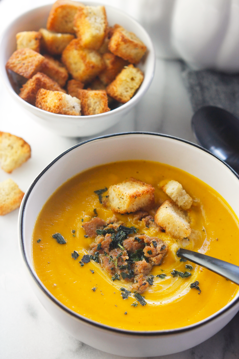 Creamy Butternut Soup with Sweet Potatoes » The Whole Serving