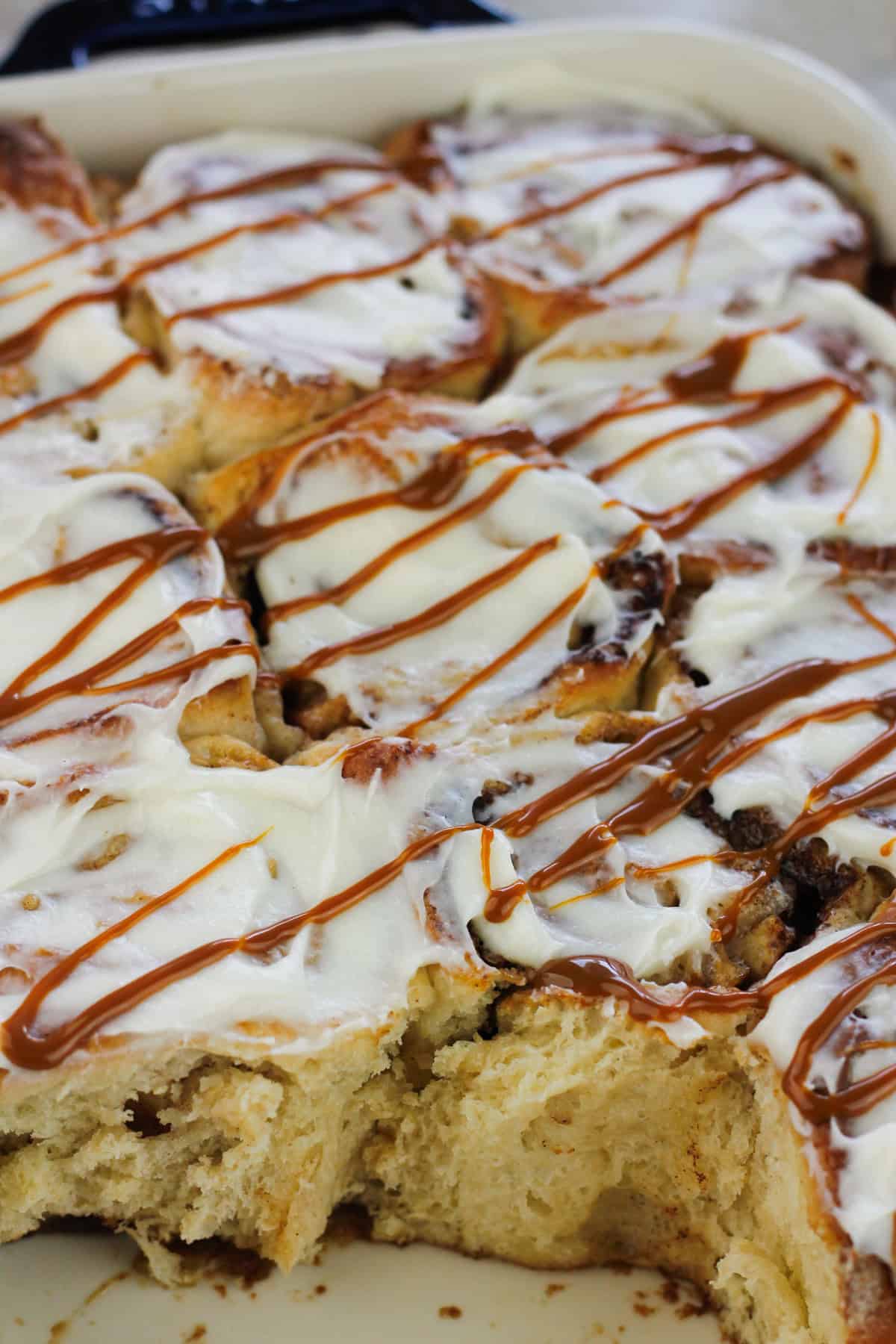 Caramel Apple Cinnamon Rolls (Moist and Tender) » The Whole Serving